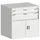 ladekast HxBxD 800x800x525mm 2laden RAL7035 front RAL7035