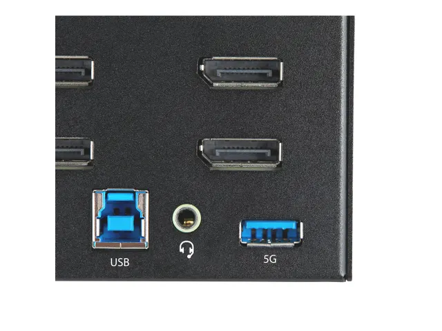 Switch KVM 2 Ports Quadruple Écran DisplayPort