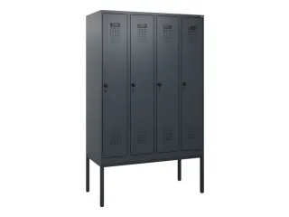 schoollocker,HxBxD 1950x1200x500mm,4vak,vak B 300mm,draaigrendel - 2