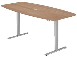 In hoogte verstelbare vergadertafel,HxBxD 710-1200x2200x1030mm - 2