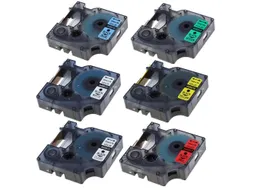 Label Tape Dymo D1 12mm Compatible Mix Pack