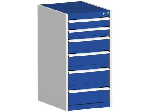 ladekast HxBxD 1000x525x650mm 6laden romp RAL7035 front RAL5010