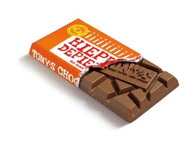 Chocolade Tony's Chocolonely 180gr melk zeezout Hieper de Piepert