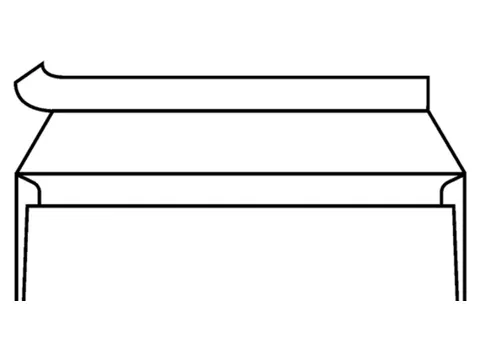 Envelop Akte Venster C5/6 114x229mm Venster Rechts Zelfklevend