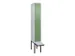locker voor scheiding van kleding,HxBxD 2120x300x815mm,1vak