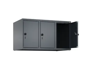 opzetkast,v. locker,3vak.,vak B 300mm,HxBxD 500x900x500mm,draaigrendel - 1