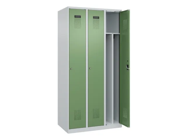 locker voor scheiding van kleding,HxBxD 1850x900x500mm,3vak