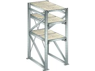 uittrekstelling voor zware lasten,HxBxD 2000x890x1260mm,vaklast 800kg - 1