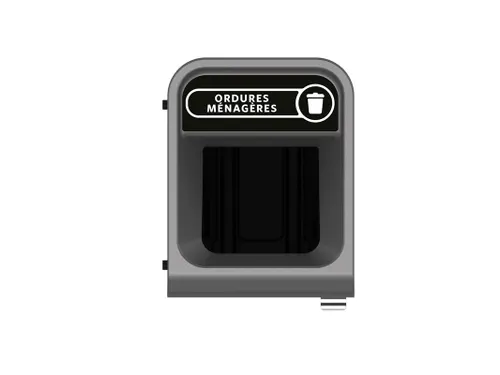 Configure Recyclingstation Ordures Menageres 57 Liter Antraciet Zwart