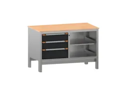 werkbank,HxBxD 870x1250x725mm,multiplexblad,draagverm. 1000kg,4voeten