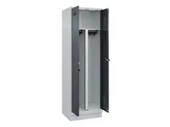 PBM-locker,HxBxD 1950x600x500mm,2vak,vak B 300mm,draaigrendel