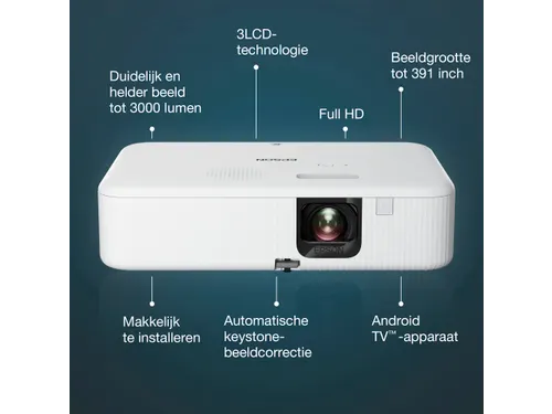 CO-FH02 Smart Full HD-projector, 3000 lumen, scherm van maximaal 391 i