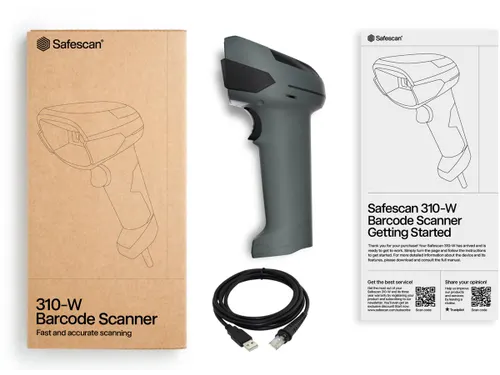 Safescan 310-W Barcodescanner 1D en 2D barcodes USB-A