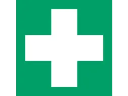 Pictogram bordje Djois EHBO 200x200mm groen