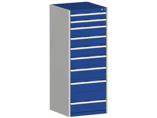 ladekast,HxBxD 1600x650x650mm,9lade(n),lade voor normale belastingen - 2