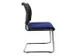 Chaise visiteur Assise bleu Dossier maille Noir Cadre traineau