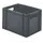 Euronorm-stapelbak 24l 270x400x300mm Wanden/bodem Gesloten Grijs