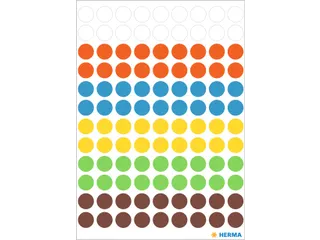 HERMA 1831 Multipurpose etiketten Rond 8mm Assorti 540 stuks - 2