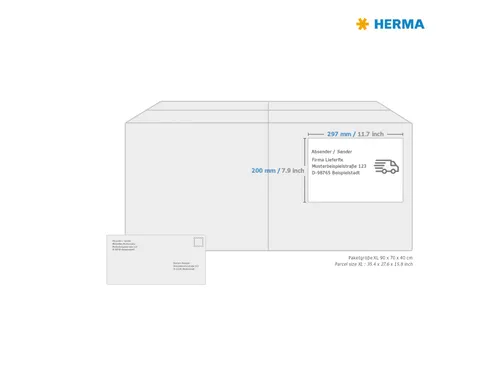 HERMA 4458 Premium etiketten A4 200x297mm Wit 100 stuks