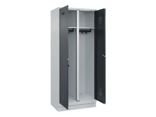locker voor scheiding van kleding,HxBxD 1950x800x500mm,2vak