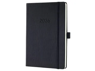 Weekagenda Conceptum A5 2026 (NL/FR/EN/DU) zwart Hardcover - 1