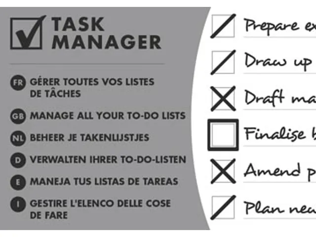 Oxford Task Manager 125x200mm 70 Vel Assorti lijn