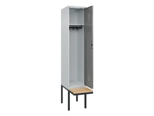 locker met bank,HxBxD 2120x400x815mm,1vak,vak B 400mm,cilinderslot