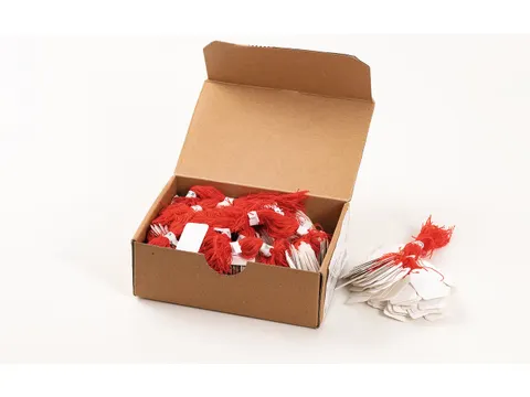 HERMA 6915 Hanglabel 25x38mm Wit karton met Rood draad 1000 stuks