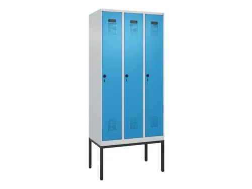 locker,HxBxD 2120x900x500mm,3vak,vak B 300mm,draaigrendel