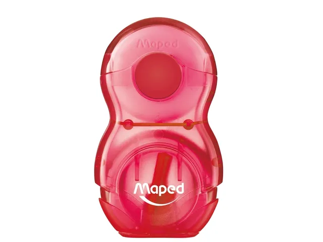 Puntenslijper Maped Loopy 1 gaats met gum display á 24 stuks assorti