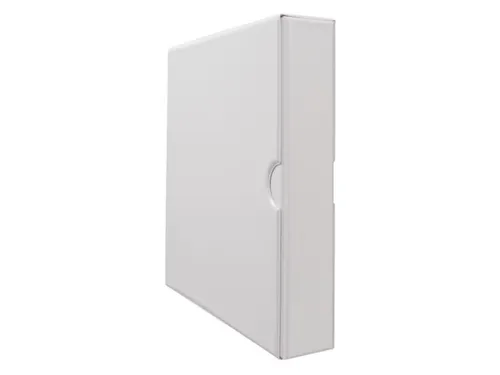 ringmap-set,1ringmap en 1verpakkingskarton,DIN A4,rug B 30mm,PVC,wit
