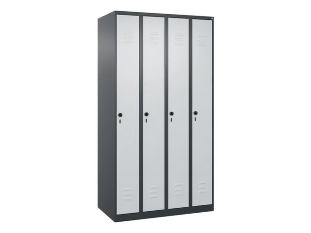 locker,HxBxD 1850x1000x500mm,4vak,vak B 250mm,draaigrendel
