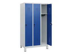 schoollocker,HxBxD 1630x900x500mm,3vak,vak B 300mm,draaigrendel,voeten