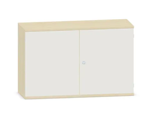 kantoorkast,HxBxD 770x1200x430mm,decor romp esdoorn,decor front wit