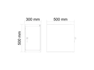 opzetkast,v. locker,1vak.,vak B 300mm,HxBxD 500x300x500mm,cilinderslot - 3