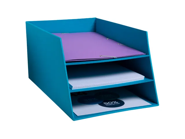 Kartonnen postmand met 3 niveaus