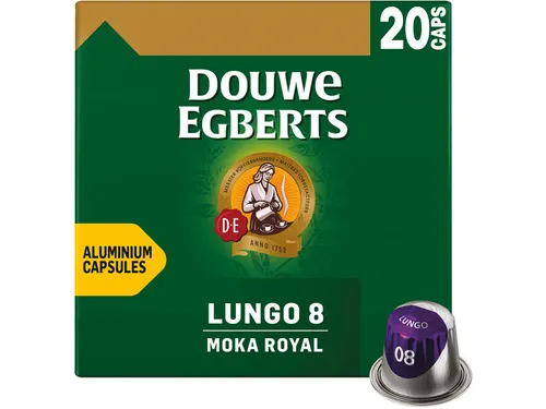 Lungo Moka Royal Koffiecapsules Intensiteit 8 Pak 20 stuks
