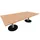Vergadertafel Rechthoekig Hxbxd 72x240x120cm Blad Beuken Alu
