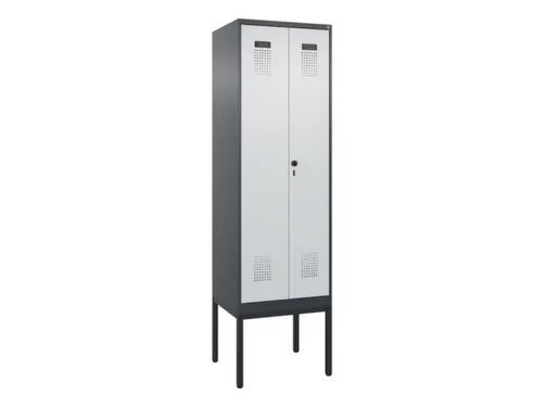 PBM-locker,HxBxD 2120x600x500mm,2vak,vak B 300mm,draaigrendel
