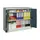 Vouwdeurkast 1000x1200x400mm 2legborden Verzinkt Ral7035 Front Ral7016