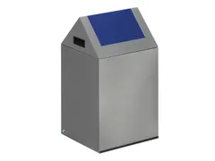 Afvalverzamelaar Zelfblussend 43 Liter 600X320X320Mm Klemring Blauw