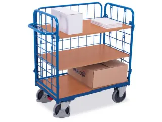 etagewagen,draagverm. 500kg,3etage(s),laadvl. LxB 1200x800mm,houtetage - 3