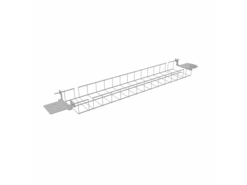 kabelbak,v. vergadertafel,v. sledeframe,HxBxD 70x1040x160mm