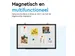 BRASQ Magnetisch Whiteboard 60x45cm Zwart met accessoire set