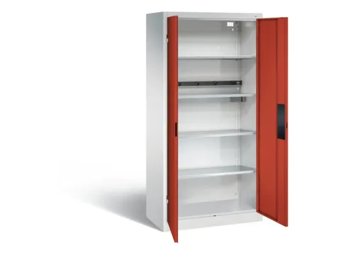 acculaadkast 1950x930x500mm 5stekkerdozen 230V cil.-slot front RAL3000