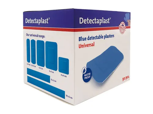 Detectaplast 8143 Pleister waterafstotend blauw 38x72mm 50 Stuks