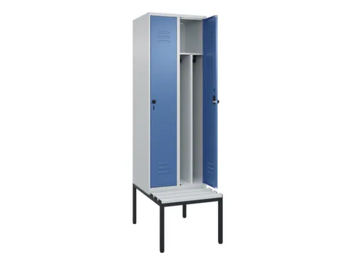 locker voor scheiding van kleding,HxBxD 2120x600x815mm,2vak