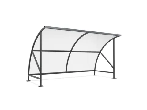 overdekte fietsenstalling,HxBxD 2290x4130x2180mm,dak polycarbonaat