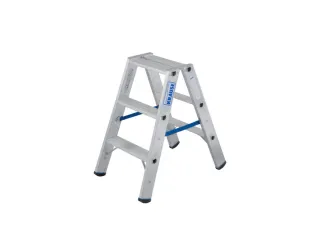 Vouwladder Aluminium H 750Mm Aan Beide Zijden Te Gebruiken 2X3Treden - 3