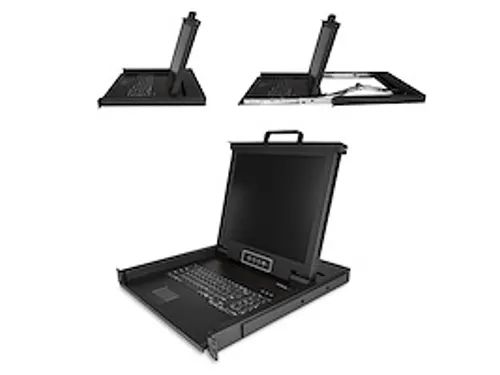 17 inch LCD VGA KVM Console voor Server Rack 1U met USB QWERTY